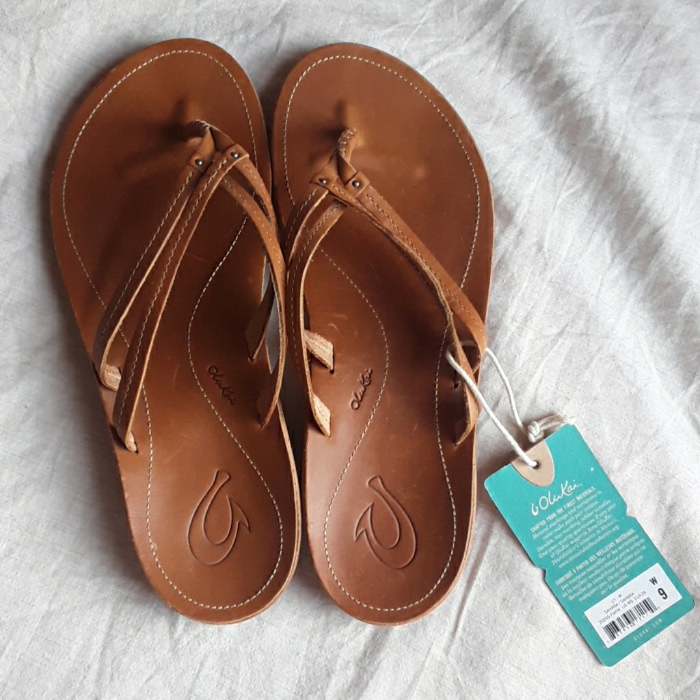 NWT Brown Leather Sahara Sandal